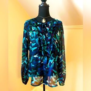 ANA long sleeves sheer blouse